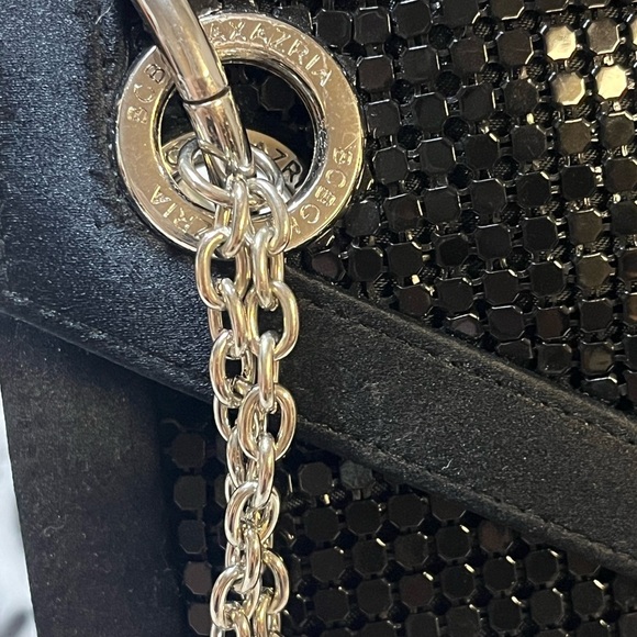 BCBGMaxAzria Shiny Sequin Envelope Clutch, Silvertone Hardware - Picture 2 of 13